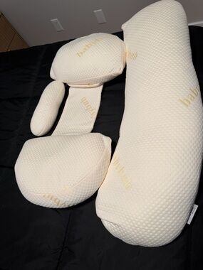 Neutral Cream Nursing & Support Pillow Set for Comfortable Feeding and Rest